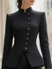 irregular hem coat | slim-fit halloween jacket | polyester blend fabric | ultrasonic cleaning