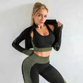 3PCS Yoga Set Seamless Sport Set Women Gym Clothing Leggings Women Crop Top Sports Bra Women Fitness Gym Set Womens Outfit...