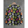 Mens 3D Crew Neck Sweatshirt With Bold Needle Digital Print S - reverse side showing construction