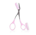stainless-steel eyebrow scissors | professional eyebrow grooming kit | eyebrow shaping scissors with comb | energy saving