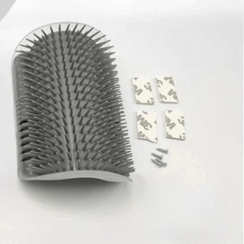 self-cleaning cat brush | silicone grooming comb | wall-mounted pet massager | energy saving