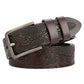 Carved Craft Men's Belt Fashion Cattlehide Leather Pant Belt Meifu Market