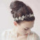 handmade pearl bridal crown | swarovski crystal hair ornament | wedding hair accessories for bride | ultrasonic cleaning