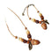 vintage tribal necklace | boho leather jewelry | double layered braided necklace | energy saving