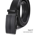 automatic buckle belt | genuine leather belt for men | litchi pattern texture | ultrasonic cleaning
