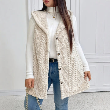 Double-sided Plush Casual Hooded Cardigan Top Meifu Market