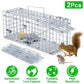 2Pcs Foldable Rat Trap Cage Humane Live Rodent Trap Cage Galvanized Meifu Market