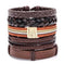genuine leather bracelet | adjustable woven bracelet | multi-layer charm bracelet | energy saving