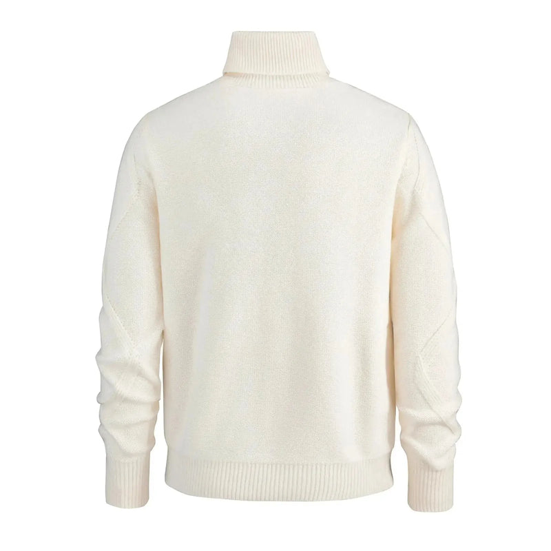 slim-fit turtleneck sweater | merino wool turtleneck | thermal knit sweater | ultrasonic cleaning