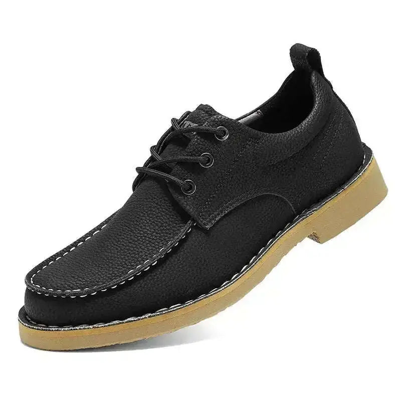 Autumn New Casual Leather Shoes Men's Casual Daily 39 - scale comparison view