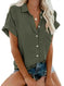 polyester v-neck shirt | white work shirt with pockets | durable polyester fabric | energy saving