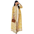 plus-size abaya robe | long cardigan coat | breathable cotton fabric | ultrasonic cleaning