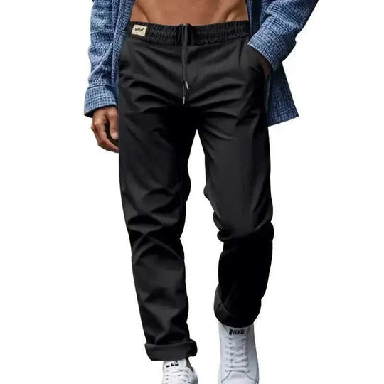 quick-dry fabric pants | elastic waistband trousers | multiple utility pockets | energy saving
