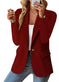 Fashion Casual Women Blazer Long-sleeved Solid Color Casual Cardigan Small Suit Jacket For Women Elegant Office Lady Outerwear Meifu Market