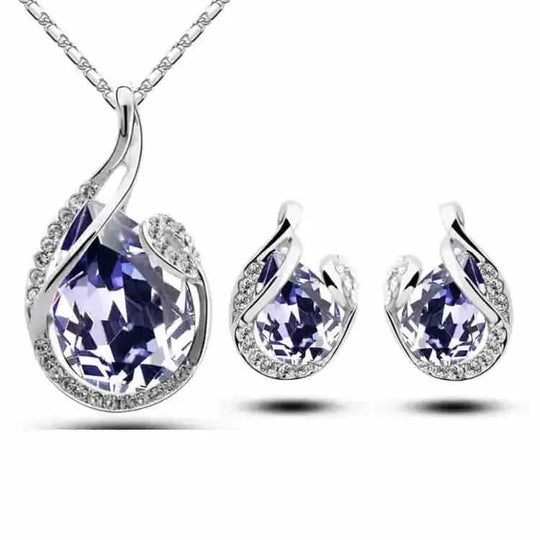 sterling silver jewelry set | 18k gold plated bridal jewelry | minimalist everyday jewelry set | ultrasonic cleaning