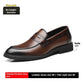 Cowhide Business Formal Wear Men's Slip-on Invisible Height Increasing Leather Shoes Meifu Market