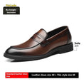 Cowhide Business Formal Wear Men's Slip-on Invisible Height Increasing Leather Shoes Meifu Market