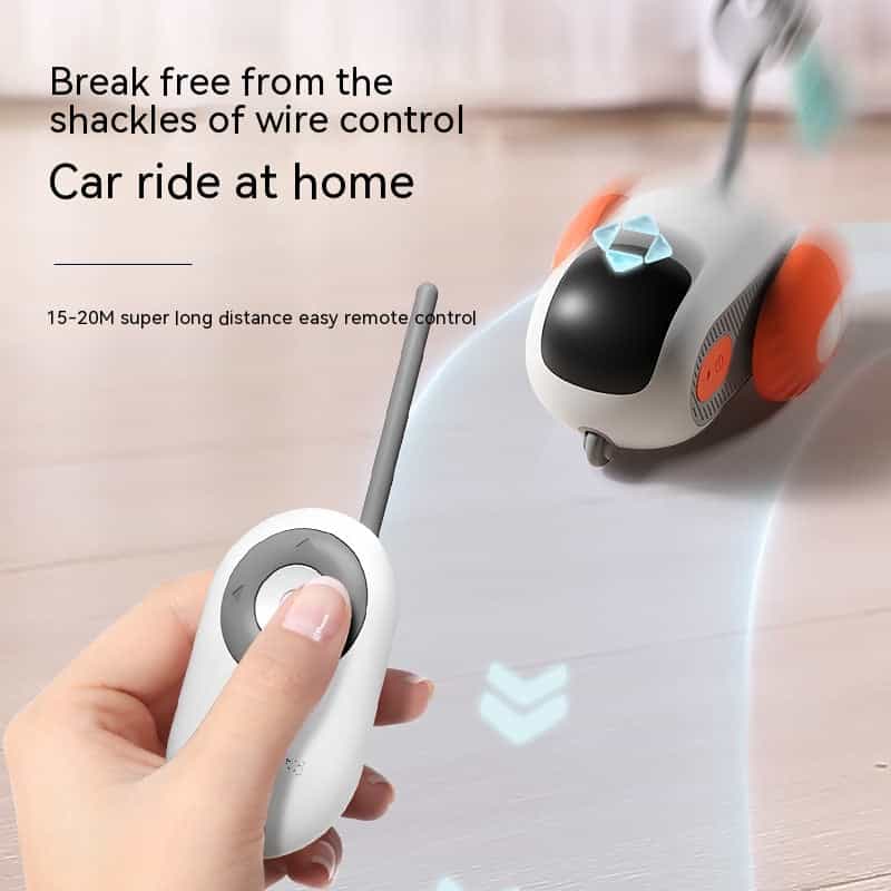 Remote Control Interactive Cat Car Toy USB Charging Chasing Automatic