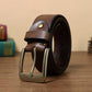Retro Handmade Pure Copper Pin Buckle Cowhide Men's Belt meifu market