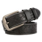 Carved Craft Men's Belt Fashion Cattlehide Leather Pant Belt Meifu Market