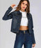 lightweight denim jacket | stretch denim fabric | cropped jean jacket | ultrasonic cleaning