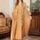 elegant two-piece dress set | premium chiffon fabric | floor-length abaya dress | ultrasonic cleaning