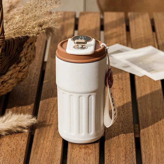 vacuum insulated stainless steel | 450ml thermal bottle | portable coffee mug | ultrasonic cleaning