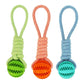 Dog Toys Treat Balls Interactive Hemp Rope Rubber Leaking Balls For Small Dogs Chewing Bite Resistant Toys Pet Tooth Cleaning Bite Resistant Toy Ball For Pet Dogs Puppy Meifu Market