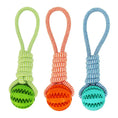 Dog Toys Treat Balls Interactive Hemp Rope Rubber Leaking Balls For Small Dogs Chewing Bite Resistant Toys Pet Tooth Cleaning Bite Resistant Toy Ball For Pet Dogs Puppy Meifu Market