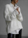 cashmere blend cardigan | oversized fit sweater | longline knitwear | energy saving