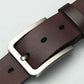Cowhide Pin Buckle Belt Men's Single-layer Leather Punching Belt meifu market