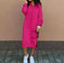 Casual Long-sleeved Hooded Sweater With Pocket Fashion Drawstring Long Sweatshirt Womens Clothing Meifu Market
