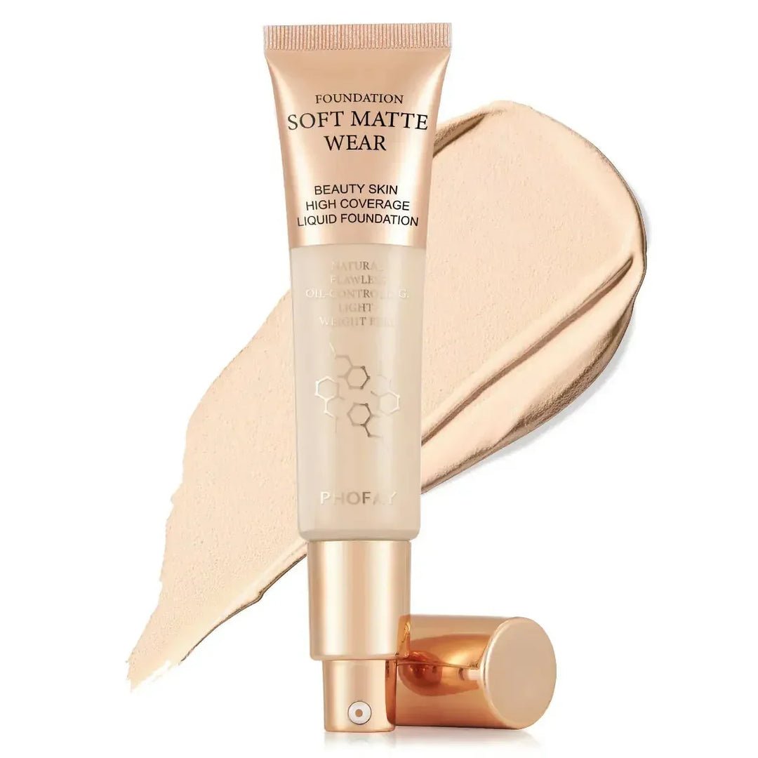 long-lasting matte foundation | waterproof liquid foundation | buildable coverage foundation | ultrasonic cleaning