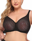 Women's Sexy Ultra-thin See-through Plus Size Underwear Bra 