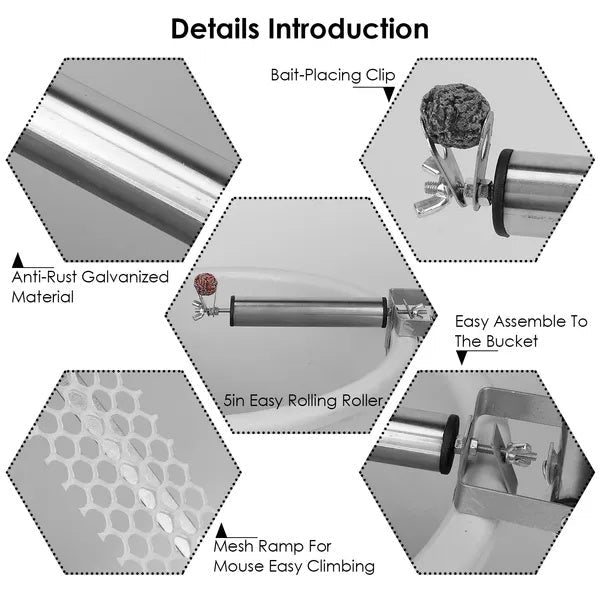Reusable Mice Rat Mouse Killer Roll Trap Log Rolling Meifu Market