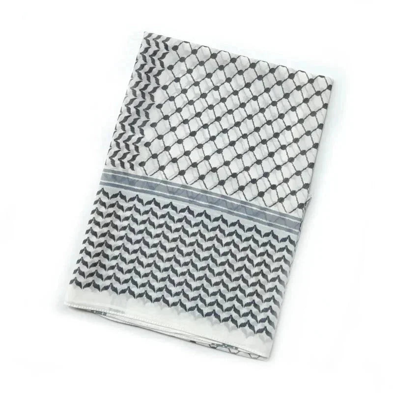 lightweight chiffon scarf | breathable plaid shawl | large square scarf | ultrasonic cleaning