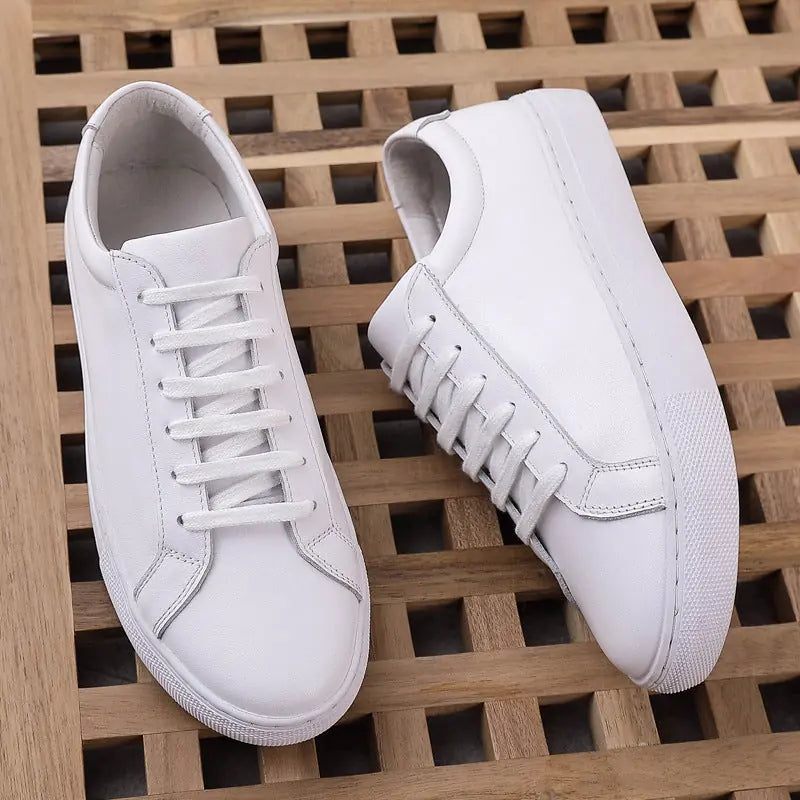 Men's Fashion Casual Leather Shoes Platform Meifu Market