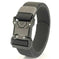 New Quick Release Tactical Release Buckle Braided Elastic Belt Men Sapphire Blue - reverse side showing construction