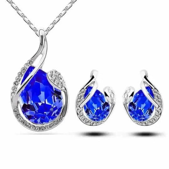 sterling silver jewelry set | 18k gold plated bridal jewelry | minimalist everyday jewelry set | energy saving