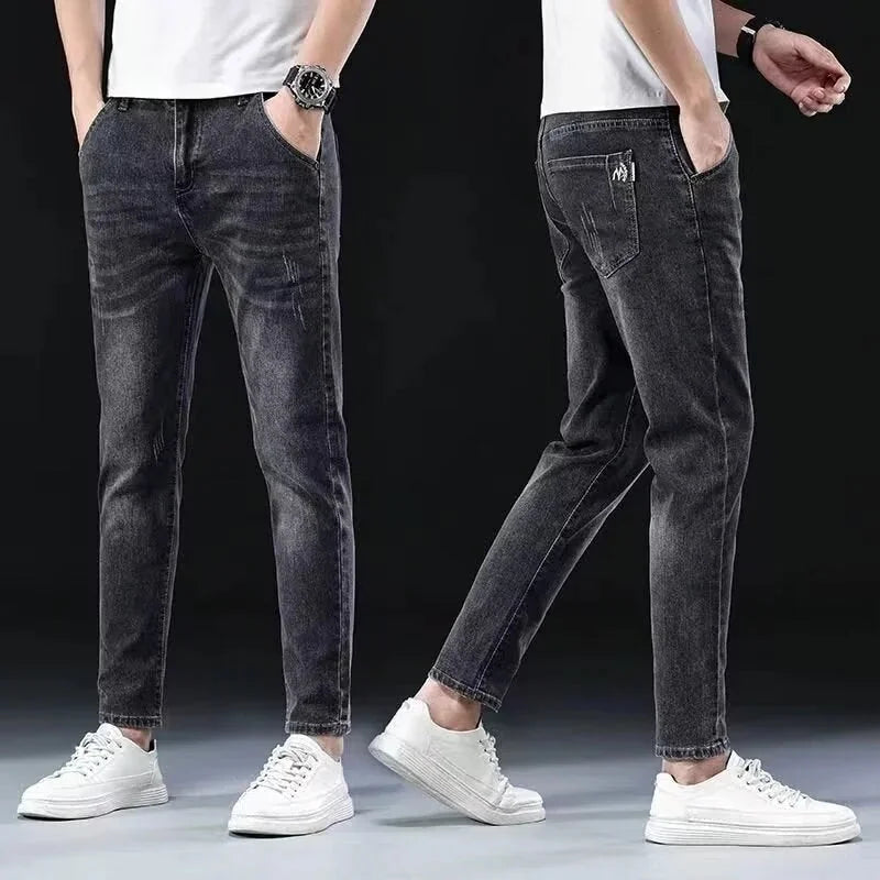 stretch denim jeans for men | lightweight summer jeans | breathable thin jeans | ultrasonic cleaning