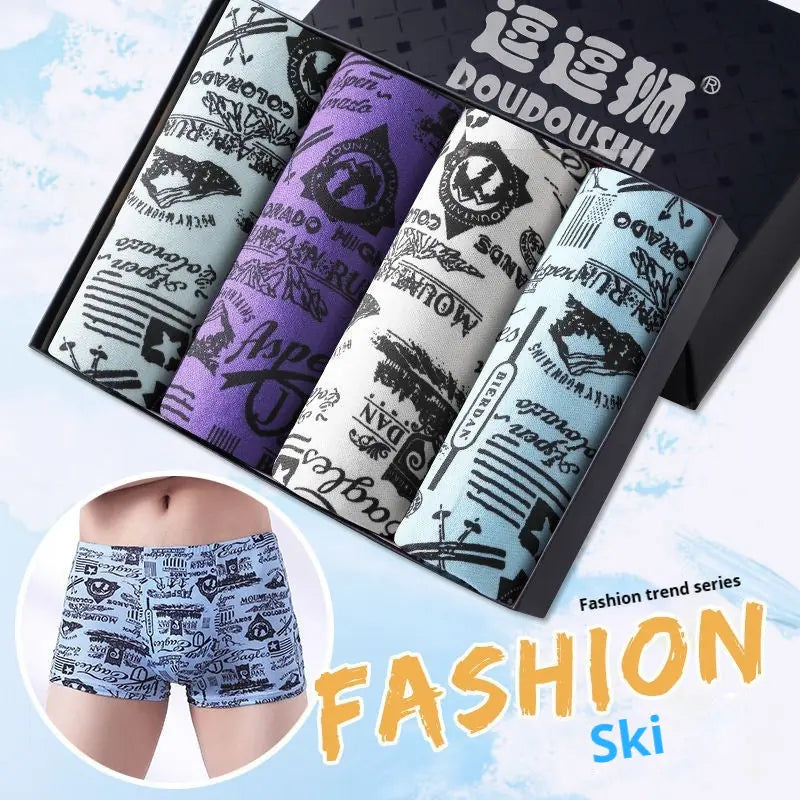 Men's Boxer Briefs Student Trendy Fashion New Meifu Market