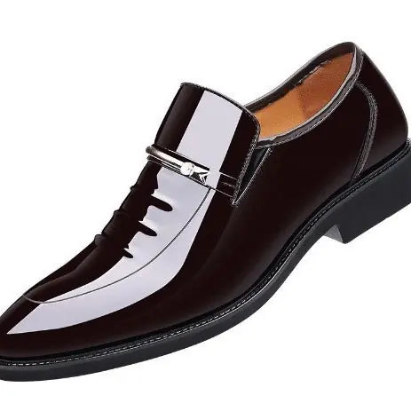 Men's Business British Style Patent Leather Shoes Meifu Market