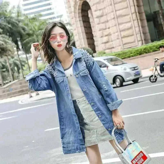 heavyweight denim construction | classic trucker jacket fit | durable cotton blend material | energy saving