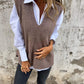 Women's V-neck Knitted Sweater Vest Meifu Market