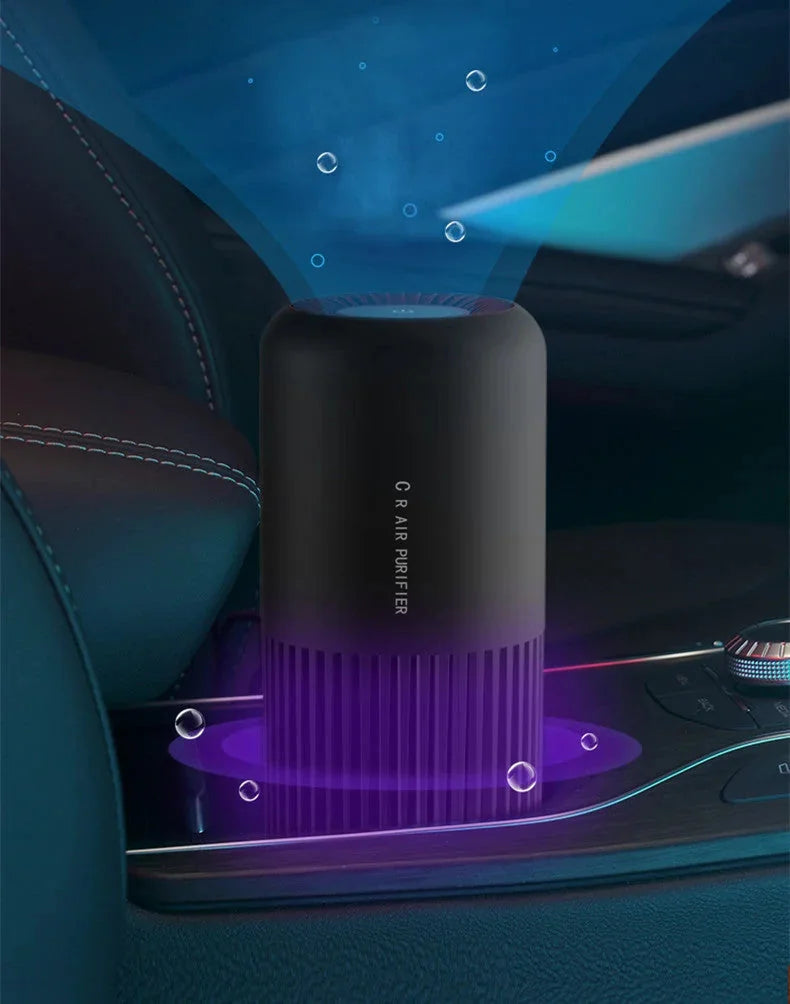 usb car air purifier | compact desktop air purifier | hepa filter car purifier | ultrasonic cleaning