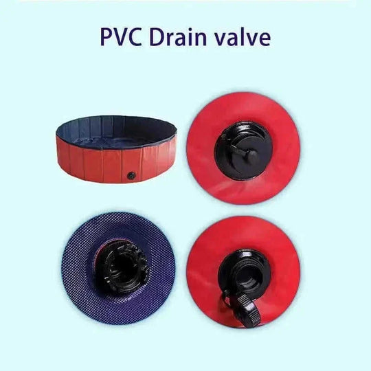 foldable pet pool for dogs | heavy-duty pvc dog pool | large foldable pet bath tub | energy saving