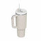 oz insulated tumbler with straw | stainless steel vacuum insulation | large capacity coffee mug | energy saving