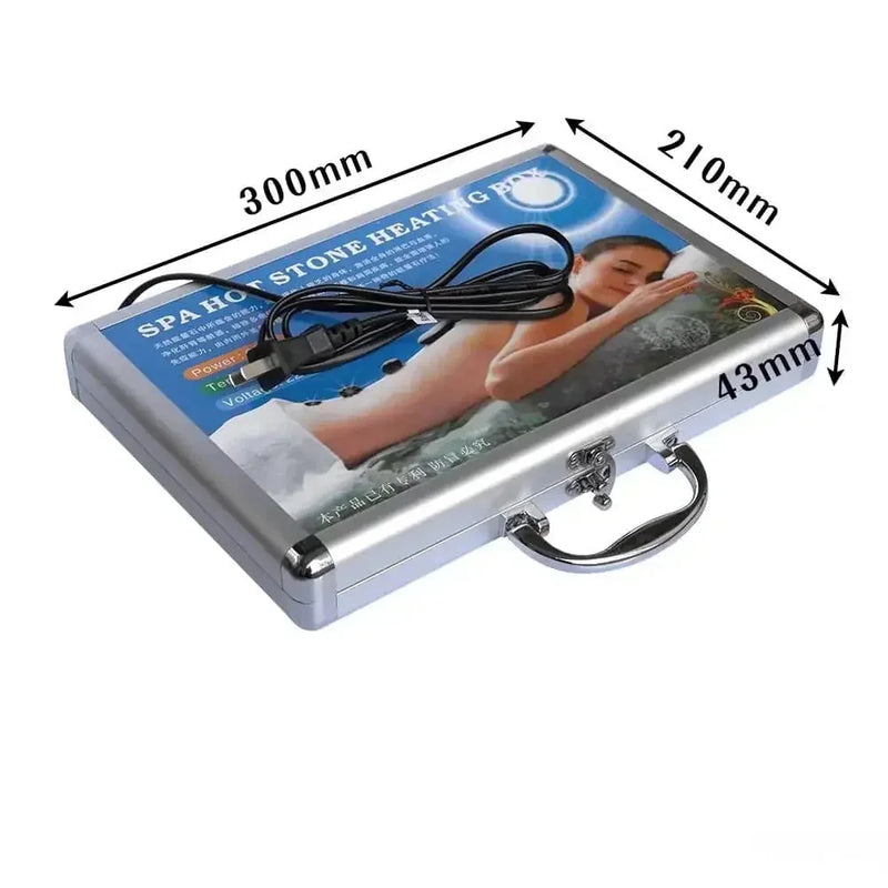 hot stone massage heater | professional massage stone warmer | basalt stone heating box | energy saving