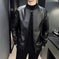 slim fit leather jacket | premium washed leather | lightweight mens jacket | energy saving