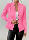 Women's Blazer Jacket Suit Coat Single-breasted Stand Collar Tops Slim Outerwear Temperament Office Jacket Meifu Market